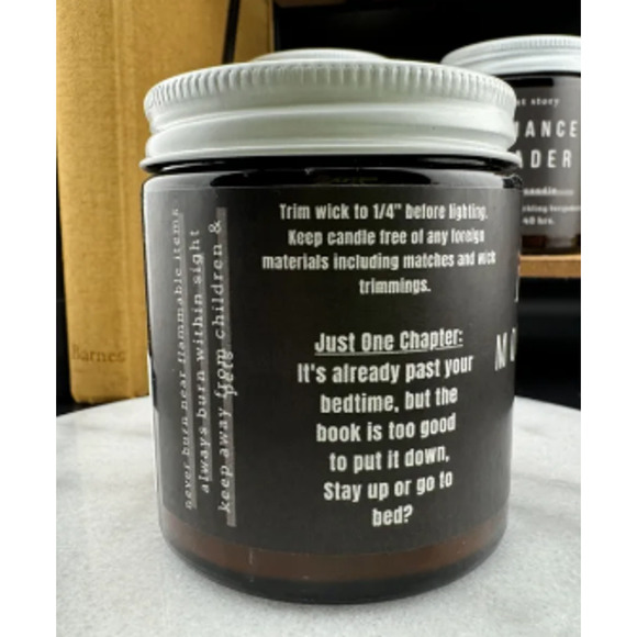 Bookish 4oz. Candle - Just One More Chapter - Picture 3 of 4